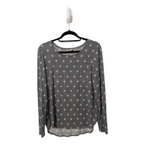 Old Navy Gray Long Sleeve T-Shirt Size Medium